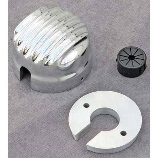 OTB Gear 6838 Finned Firewall Wire Port - Polished