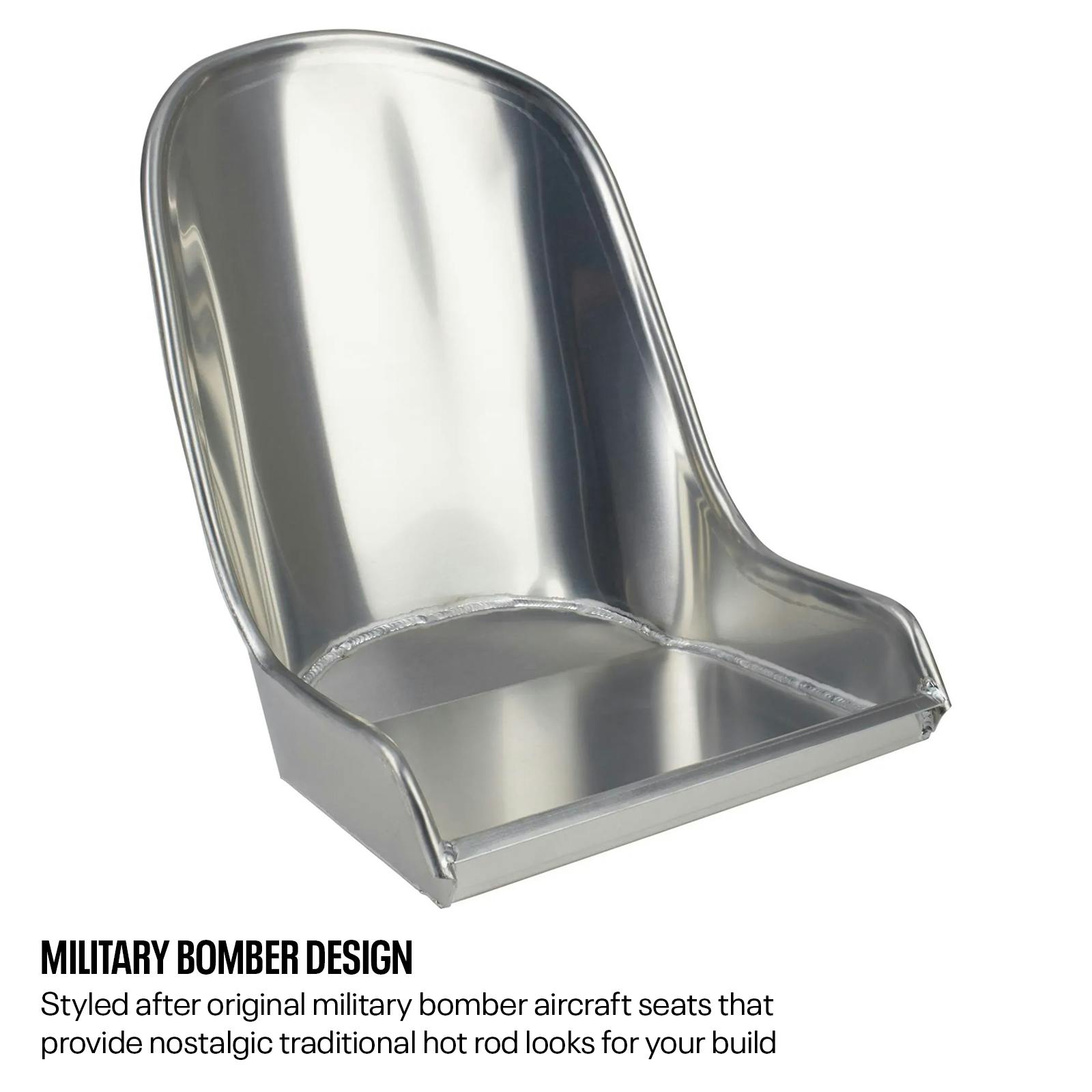Speedway Aluminum Hot Rod Bomber Seat
