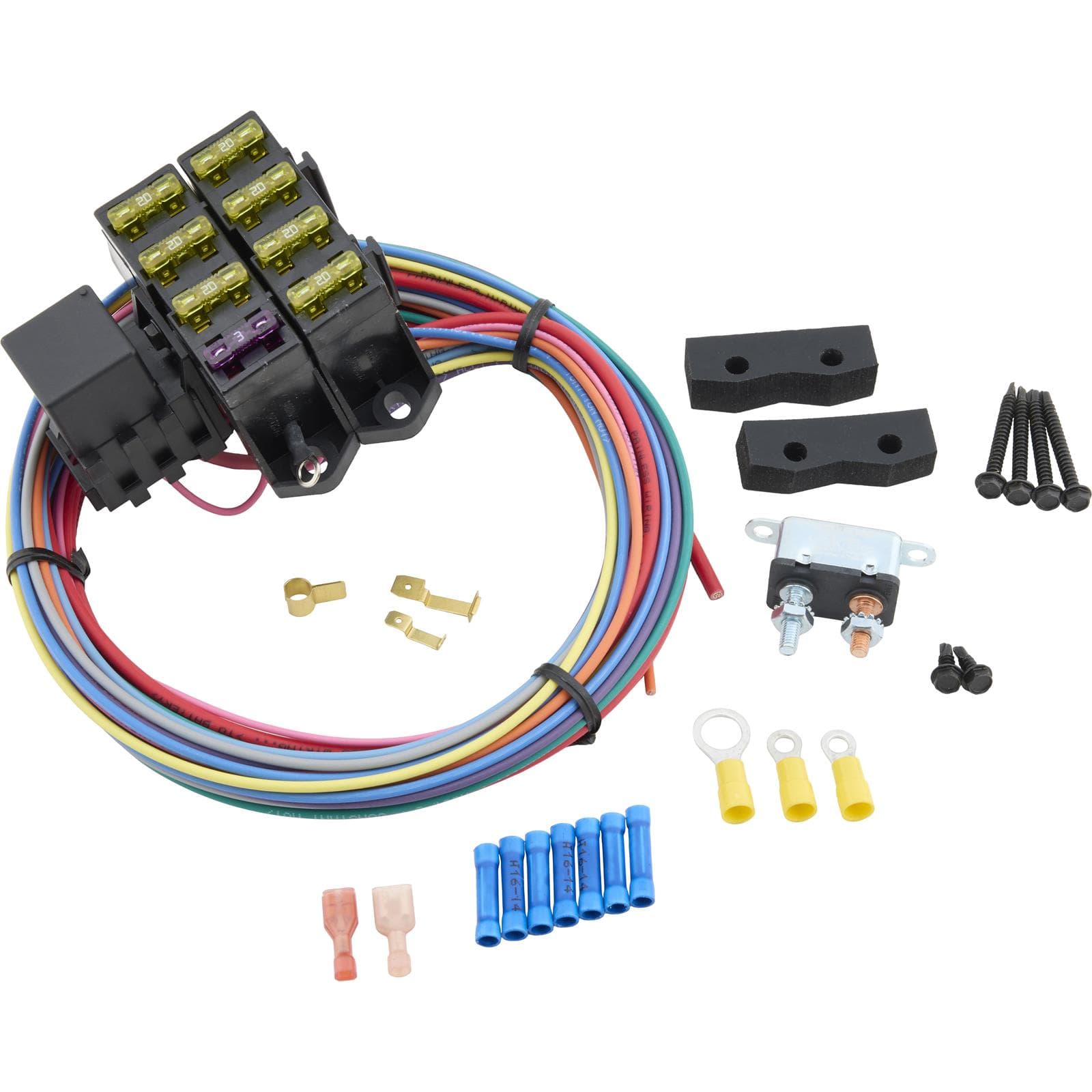 Painless Performance 70107 Auxiliary Fuse Block, 7 Circuits