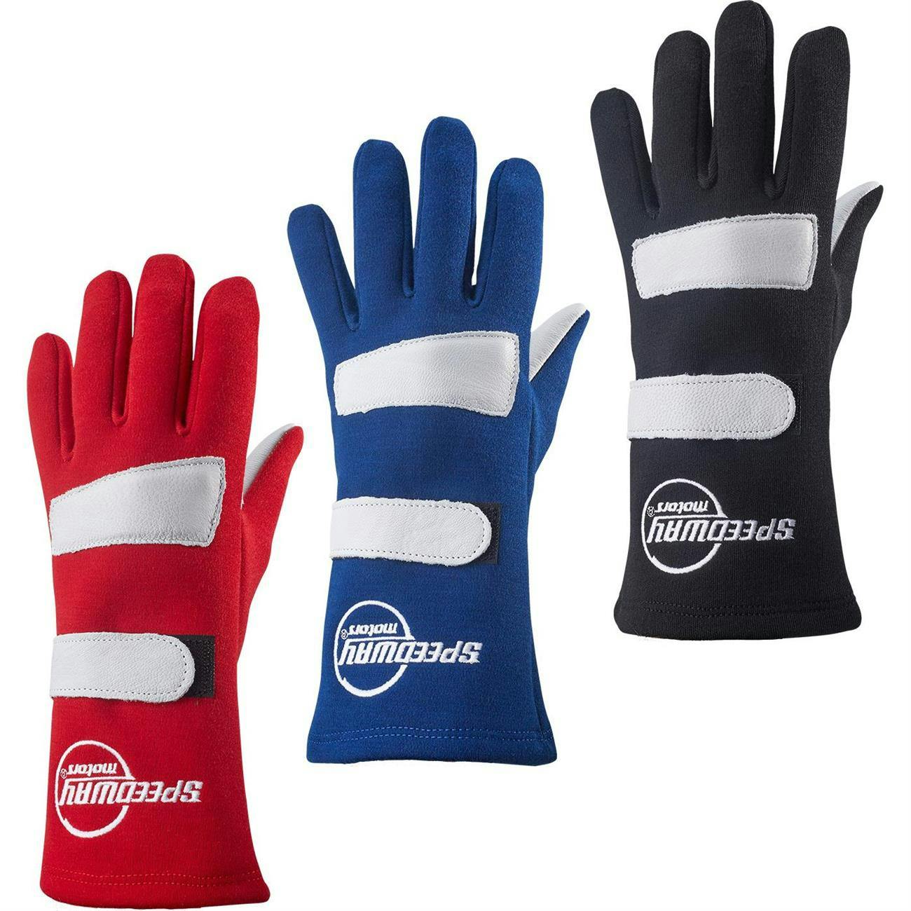 Speedway Single Layer Nomex Racing Gloves, SFI-1, Leather Palm