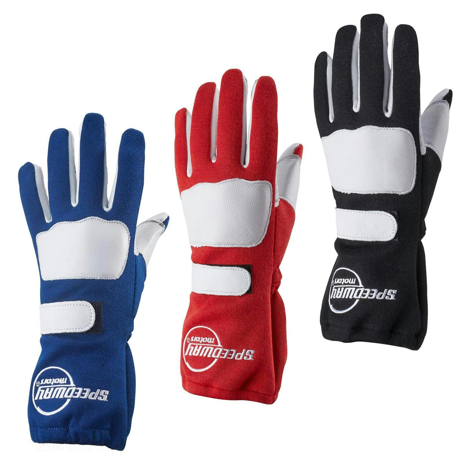 Speedway Double Layer Nomex Racing Gloves, SFI-5, Leather Palm