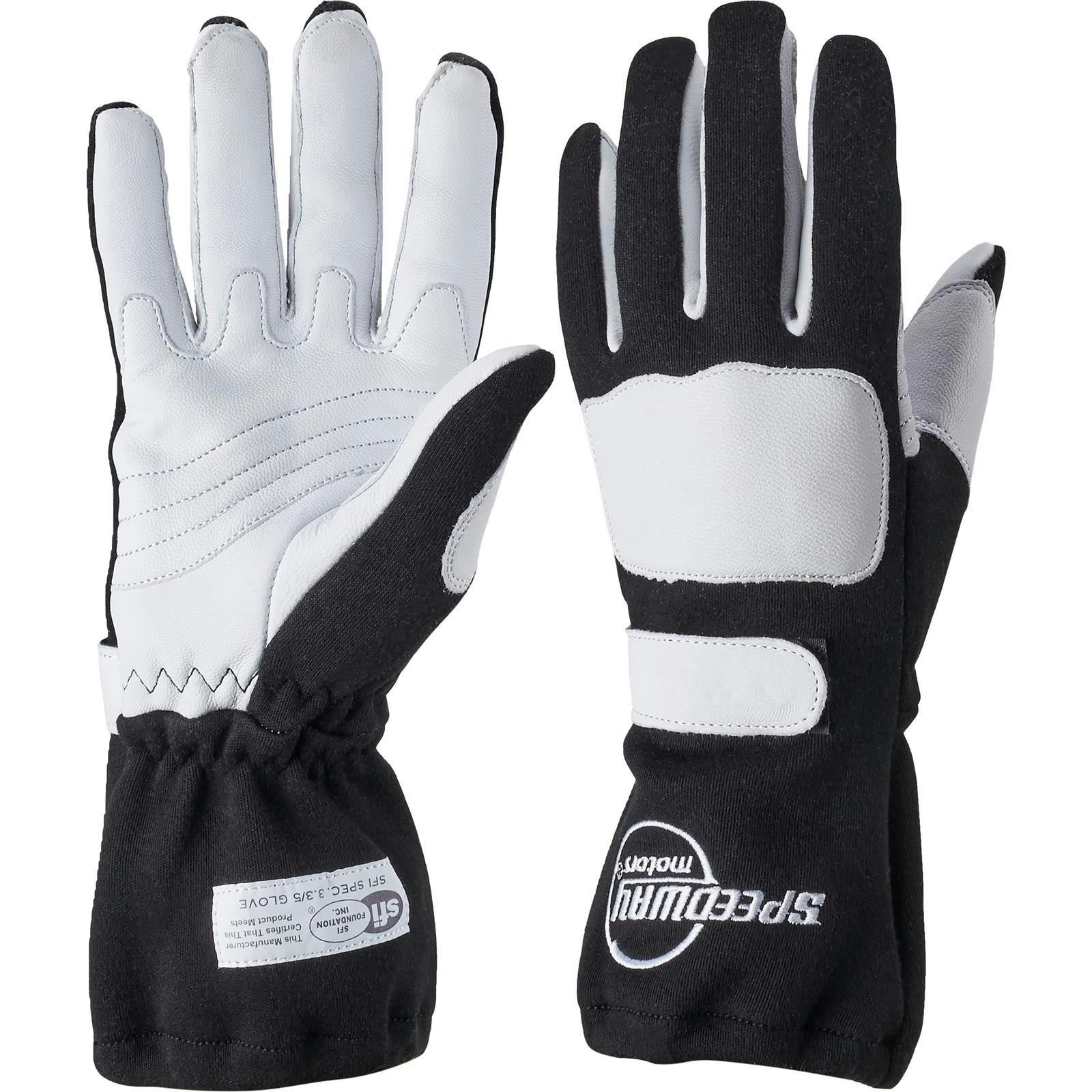 Speedway Black Nomex Racing Gloves-Double Layer-XL