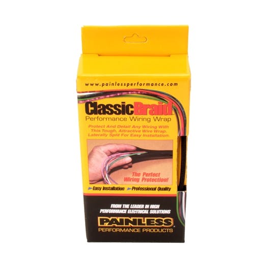Painless 70956 1/8 Inch ClassicBraid Wire Sleeving, 20 Feet