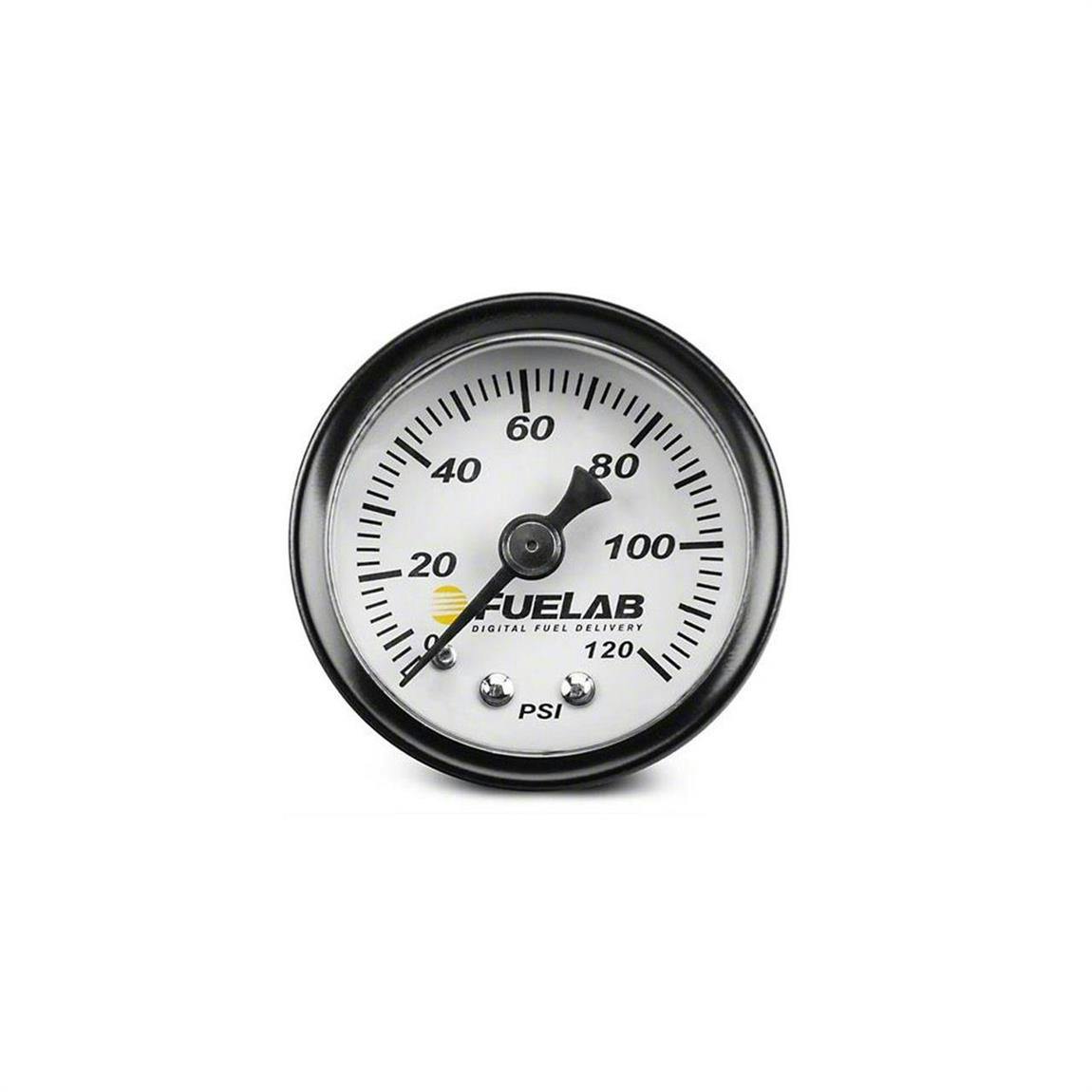 Fuelab 71501 Fuel Pressure Gauge, 0-120 PSI