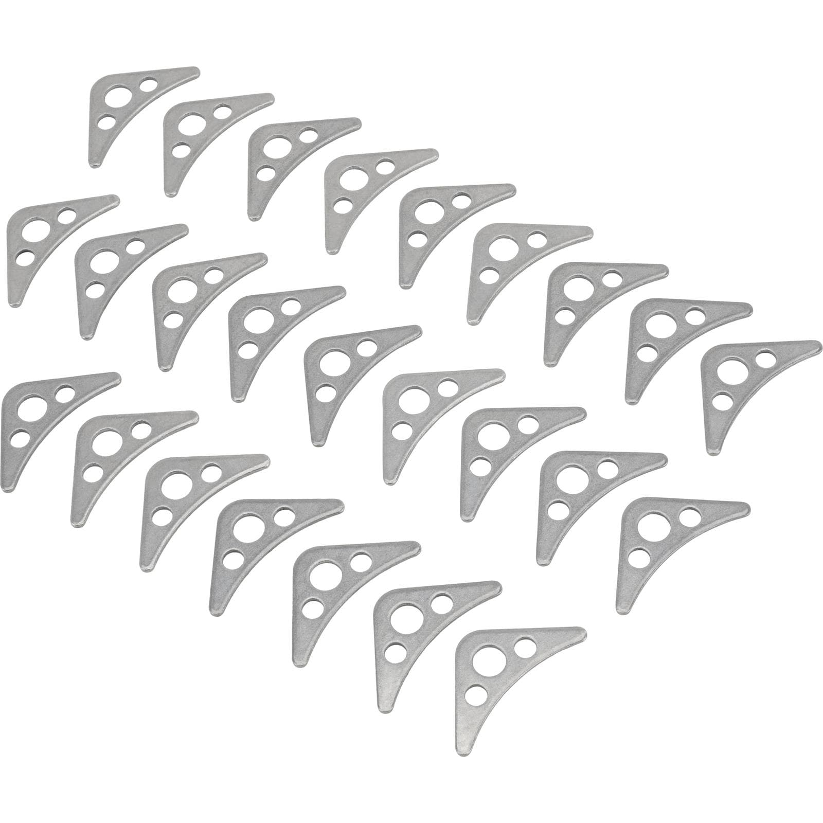 Small Roll Cage Chassis Bar Steel Weld Gusset Plates w/ Holes, 25