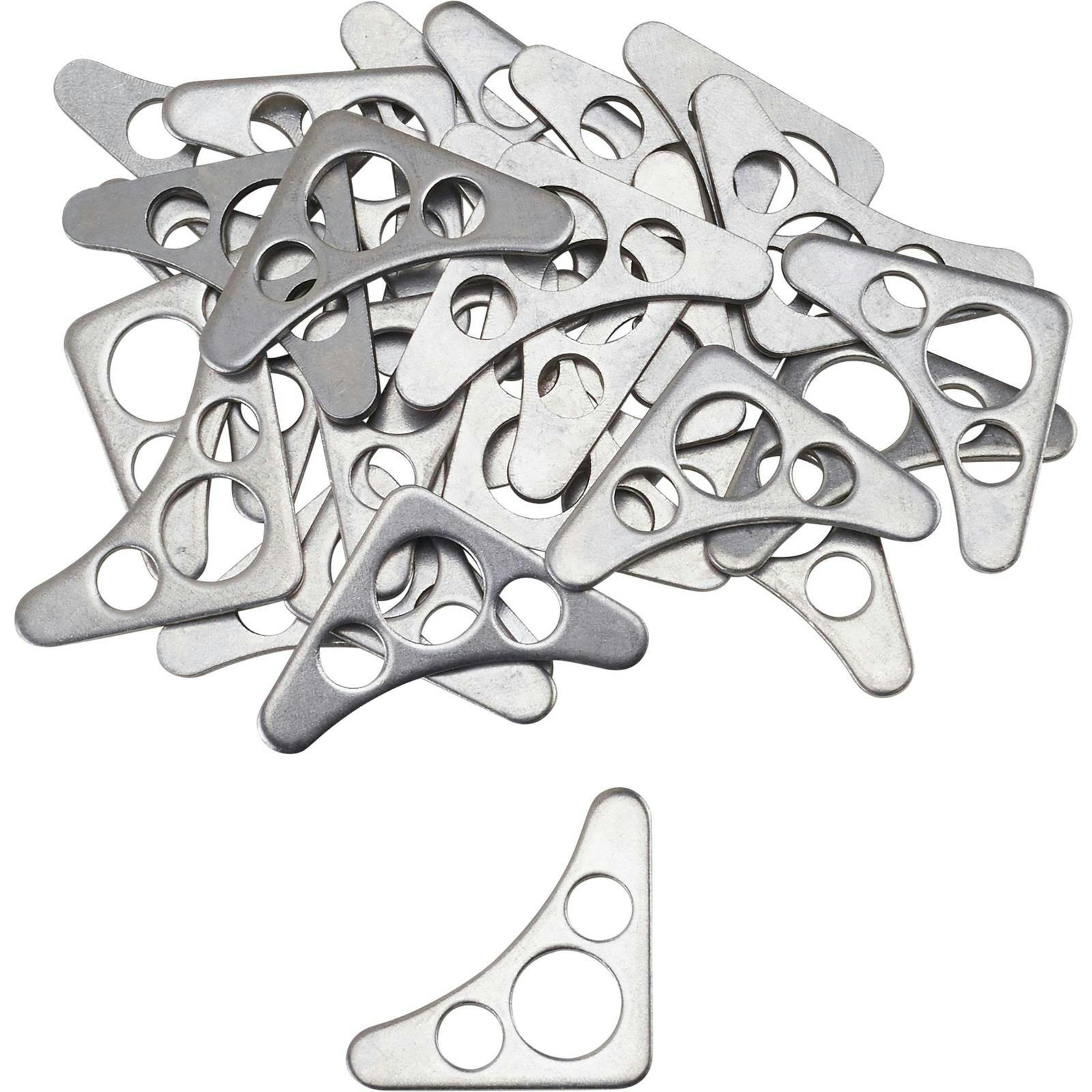 Med. Roll Cage Chassis Bar Steel Weld Gusset Plates w/ Holes, 25