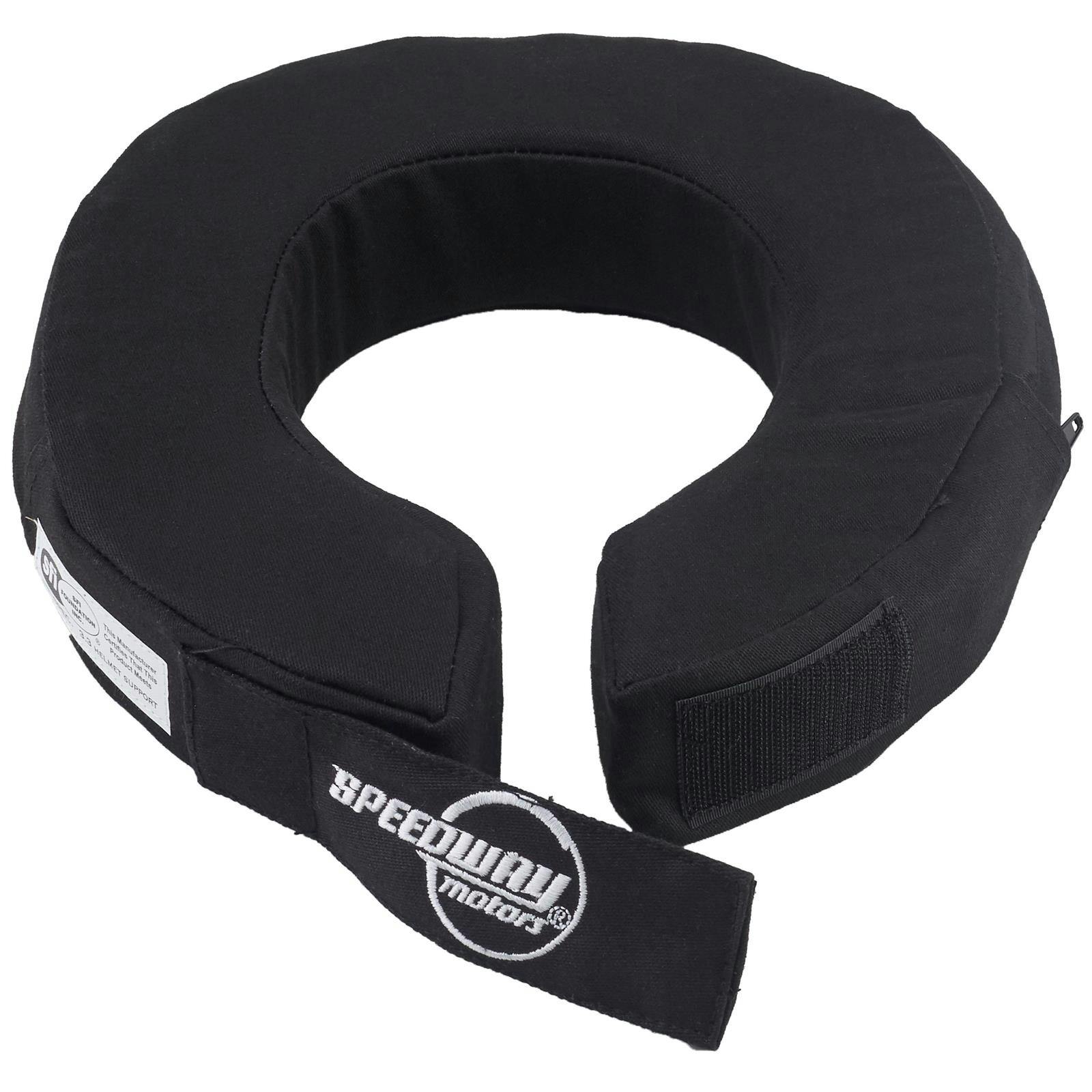 Speedway Fire Retardant Cotton Neck Brace, 3.3-1 SFI, Black Color