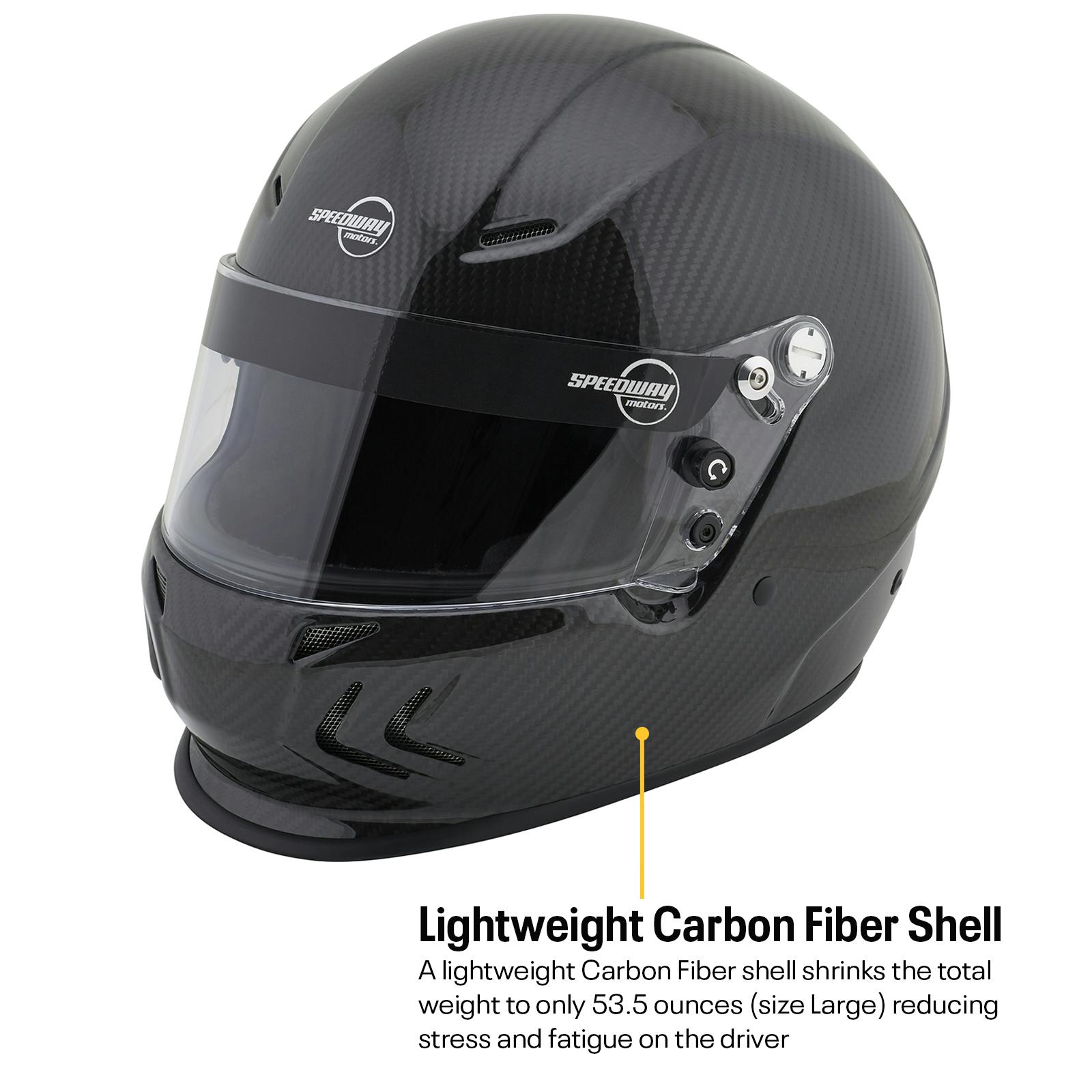 Speedway Motors SA2020 Carbon Fiber Racing Helmet