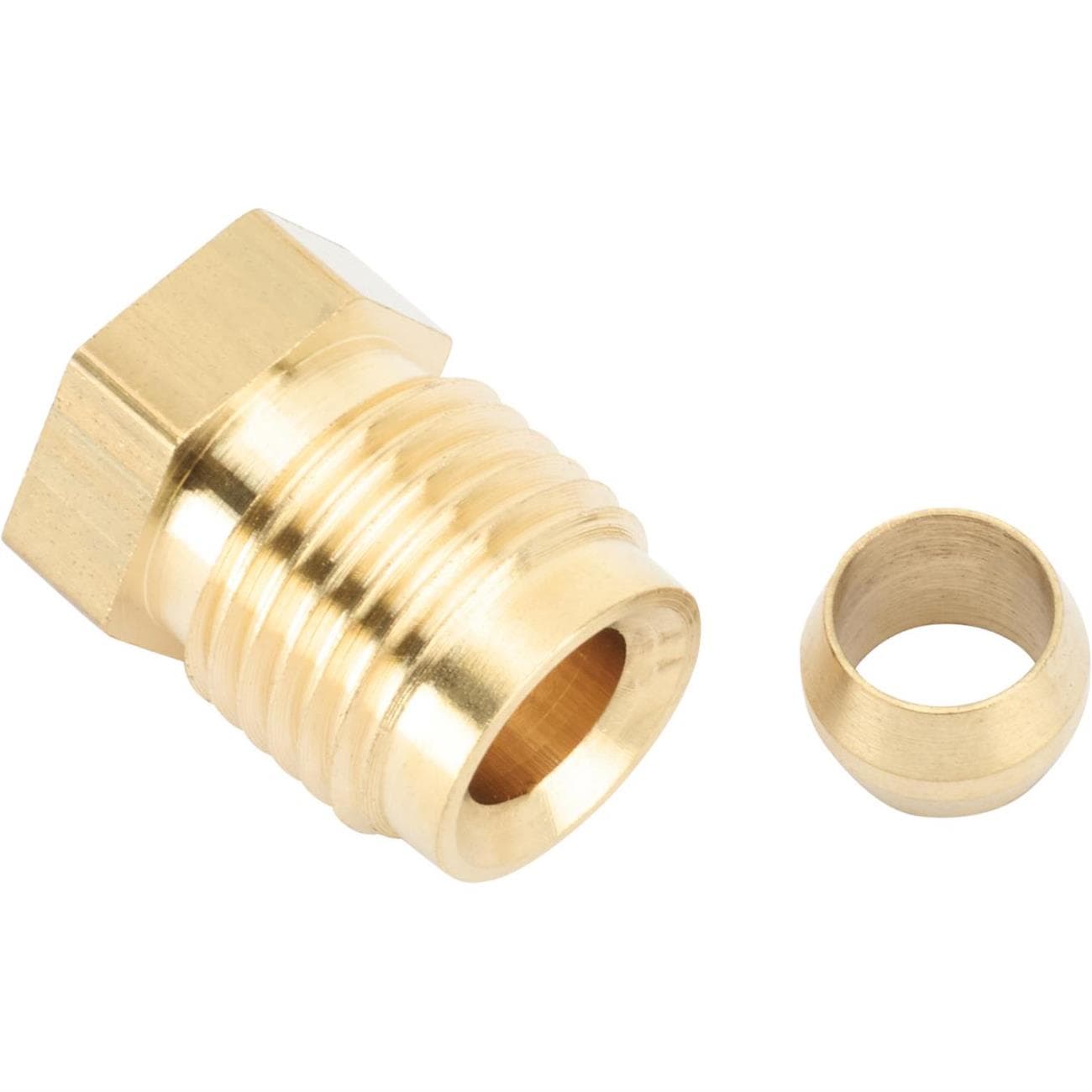 Gas Hose Fitting & Ferrule, 1/4 Inch