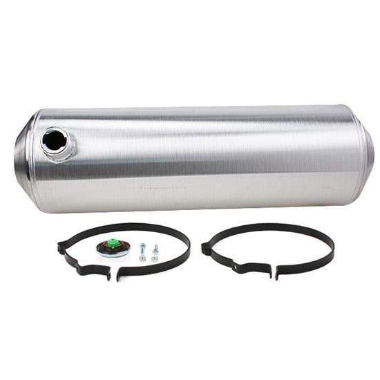 Spun Aluminum Fuel Tank, 11 Gallon, 10 x 33 Inch, Centered Outlet