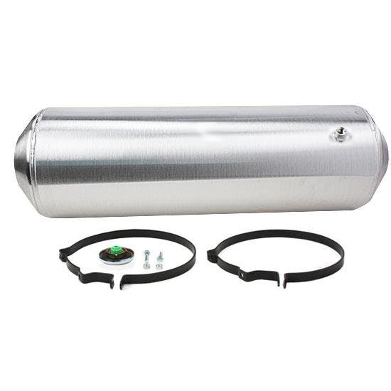 Spun Aluminum Fuel Tank, 11 Gallon, 10 x 33 Inch, Offset Outlet