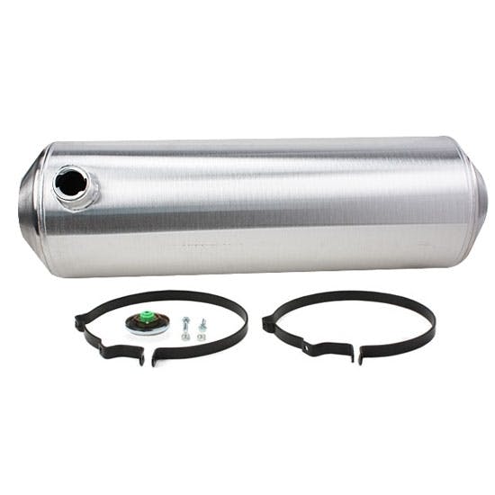 Spun Aluminum Fuel Tank, 11 Gallon, 10 x 33 Inch, Offset Outlet