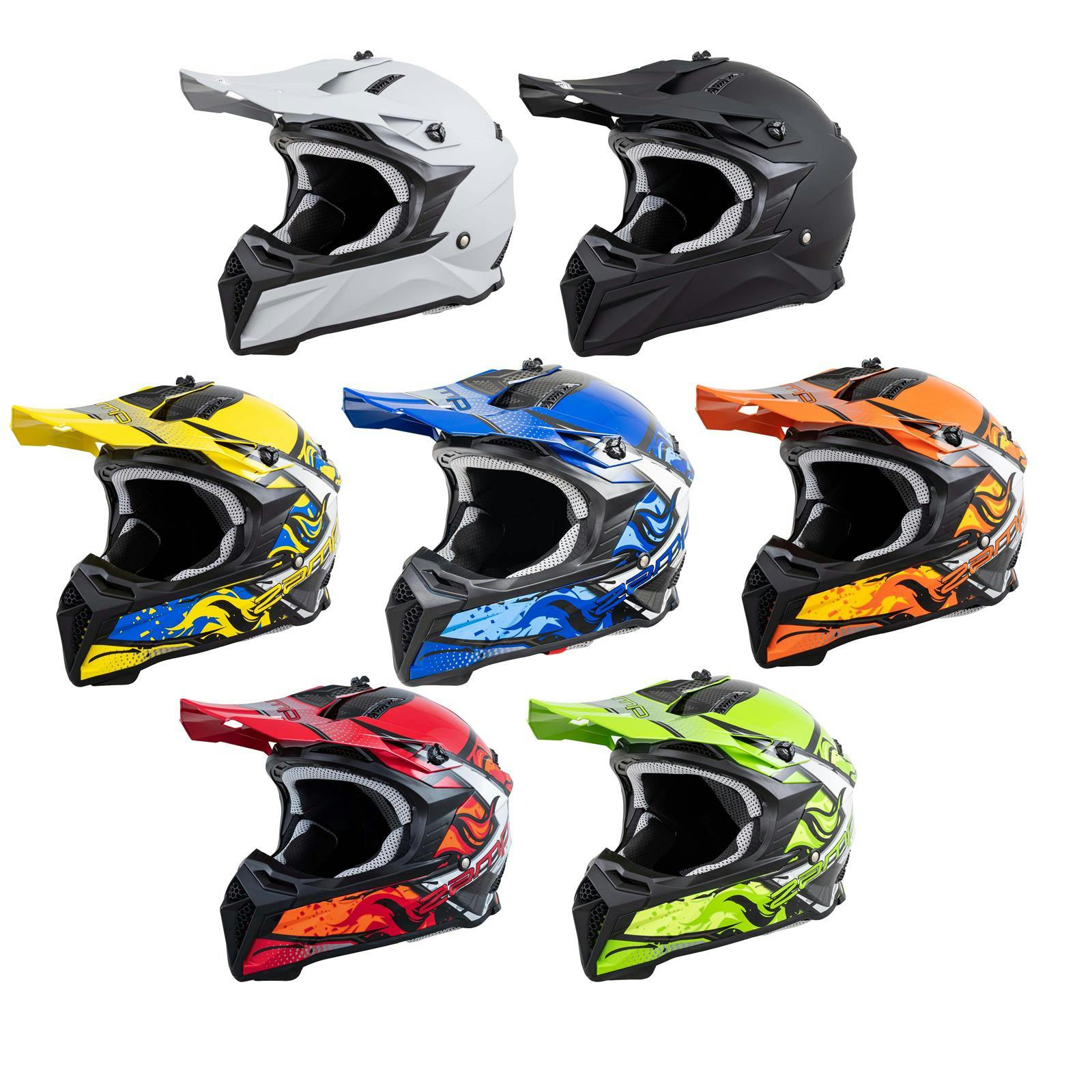 Zamp FX-4 Motocross Lightweight Helmet, DOT And ECE22.05