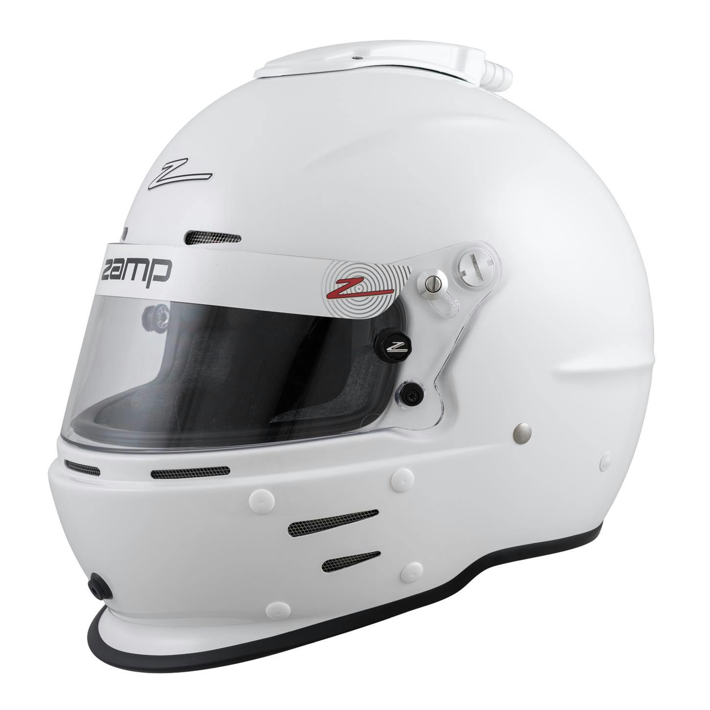 Zamp RZ-62 AIR Aramid SA2020 Helmet, Flat Black/White