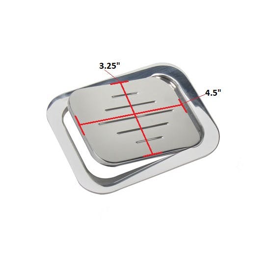 Polished Billet Aluminum Rectangular Fuel Fill Filler Door