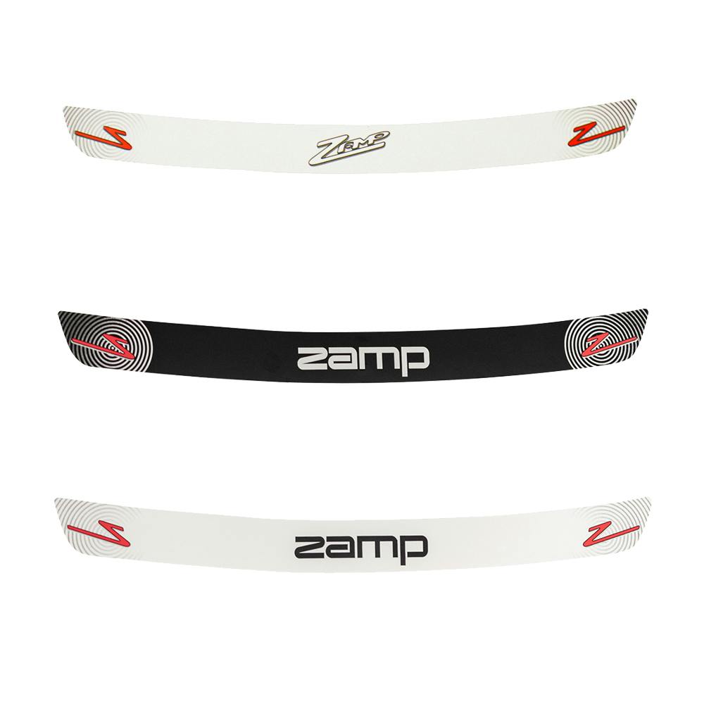 Zamp Helmet Visor Sticker, Black/White/Alternative White