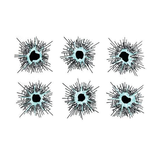 Bullet Hole Decals for Glass