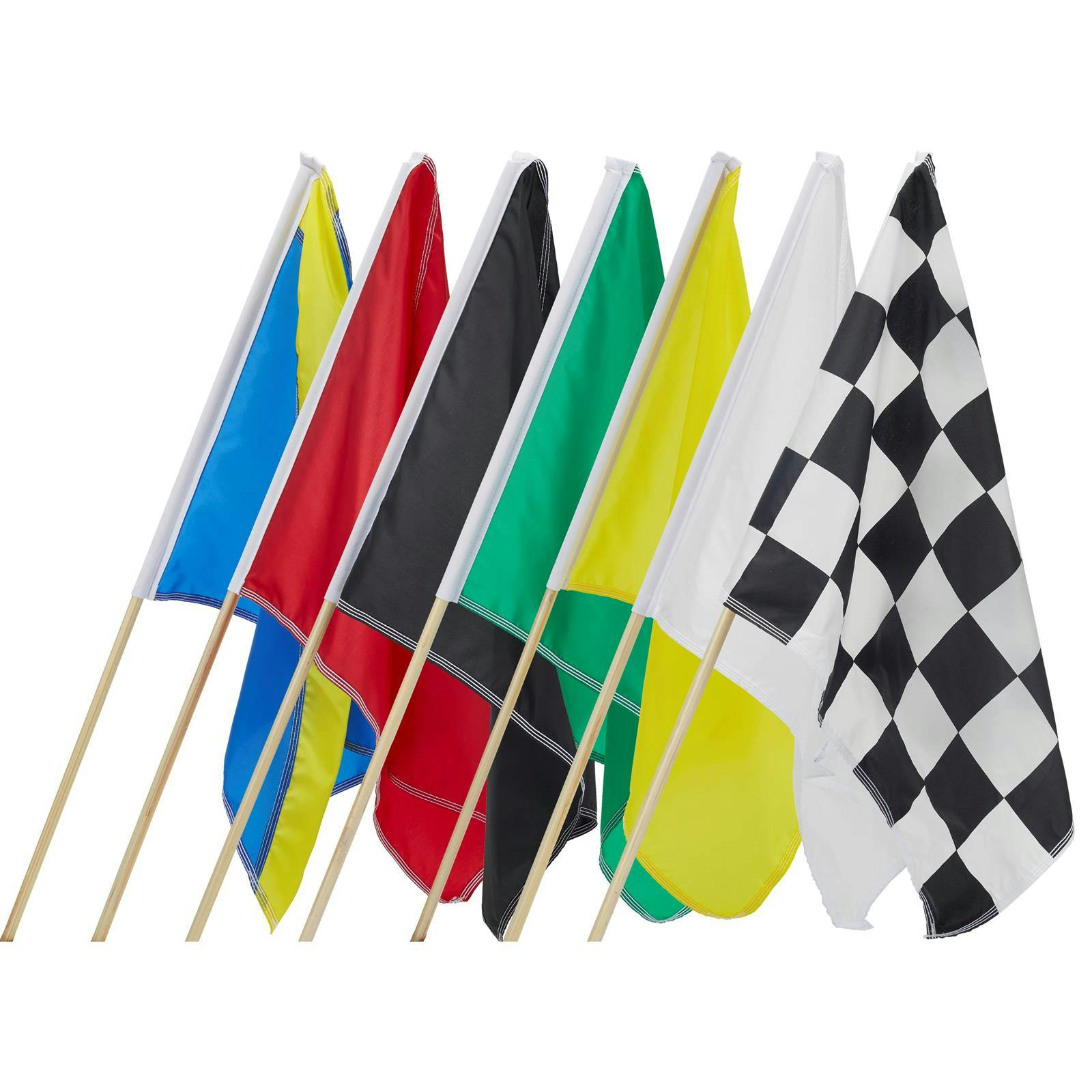 Speedway Race Track Flag Set, 36 x 36 Inch, Set of 7