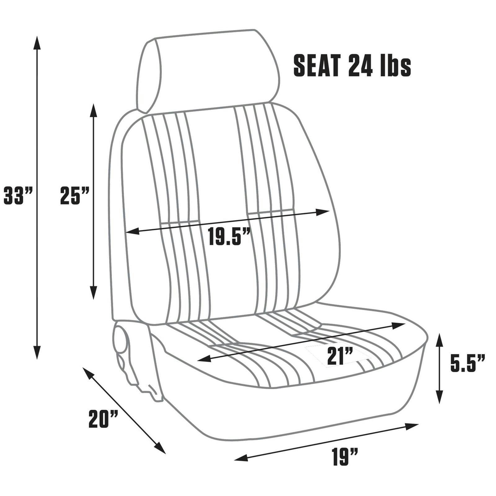 Procar 80-1300-53R Pro-90 Seat, Passenger, Vinyl