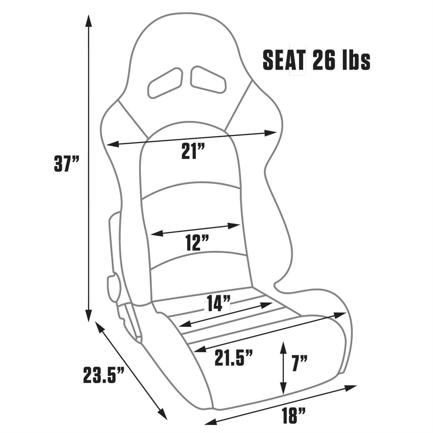 Procar 80-1615-51 Sportsman Pro Seat, Neutral, Vinyl