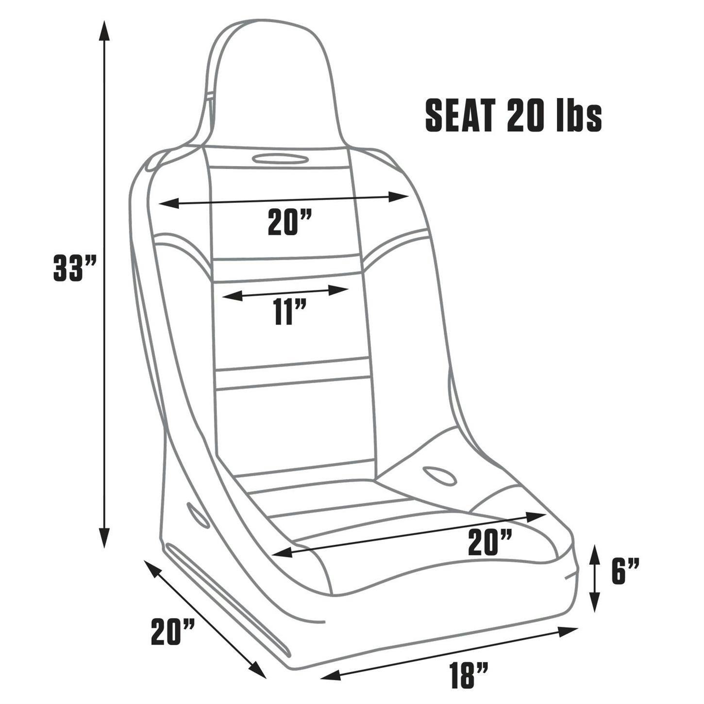 Procar 80-1620-62 Suspension Seat, Neutral, Velour