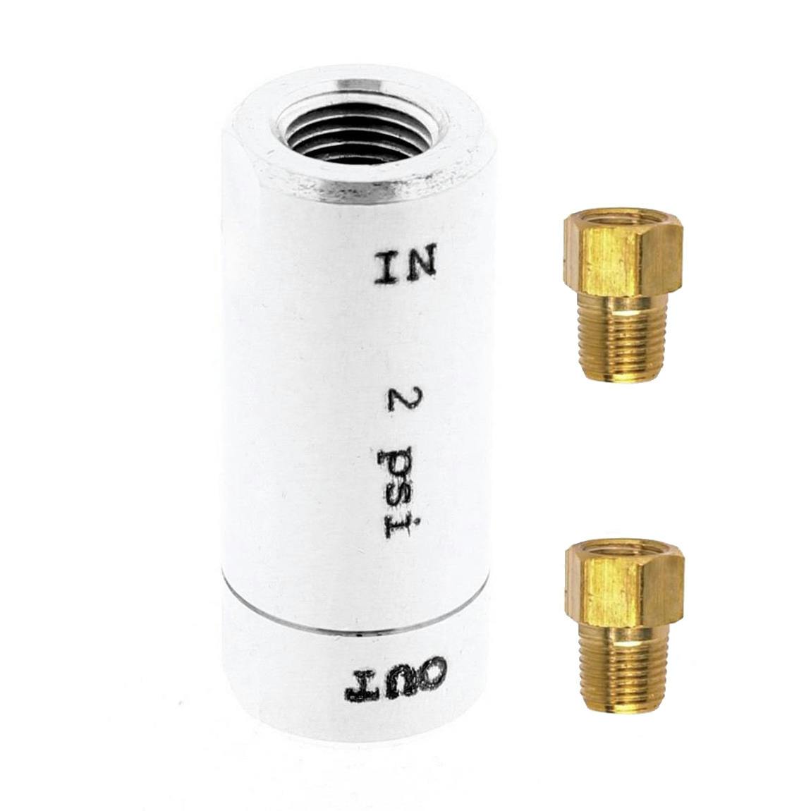 Speedway Motors Residual Valve and Fittings Kit, Polished