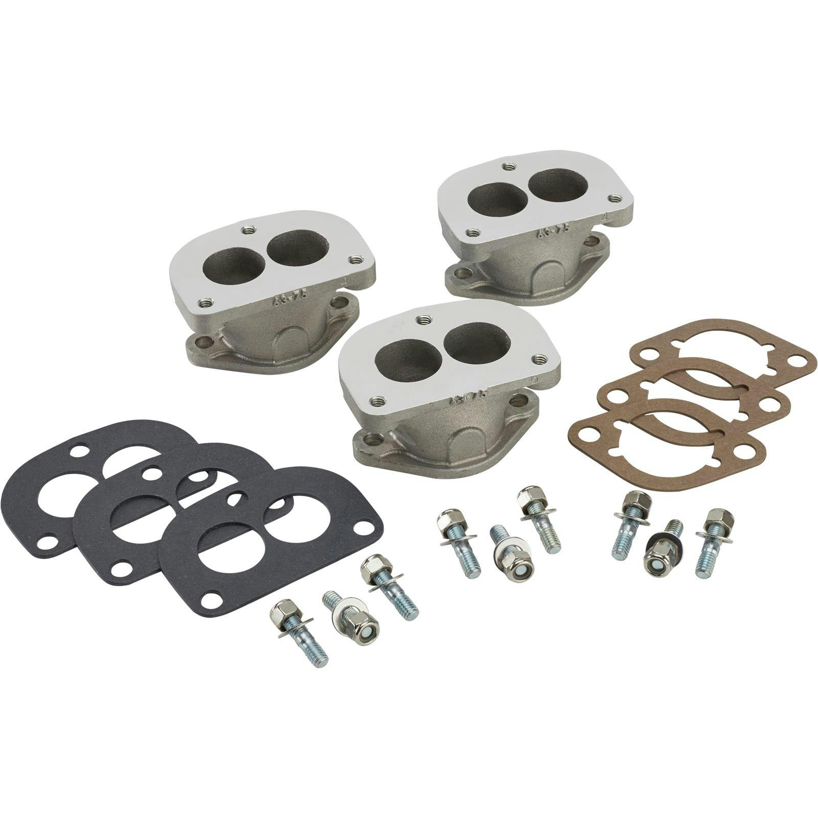 GM '63-75 L6 2-Bolt to Stromberg 3-Bolt Three Carb Adapter Kit