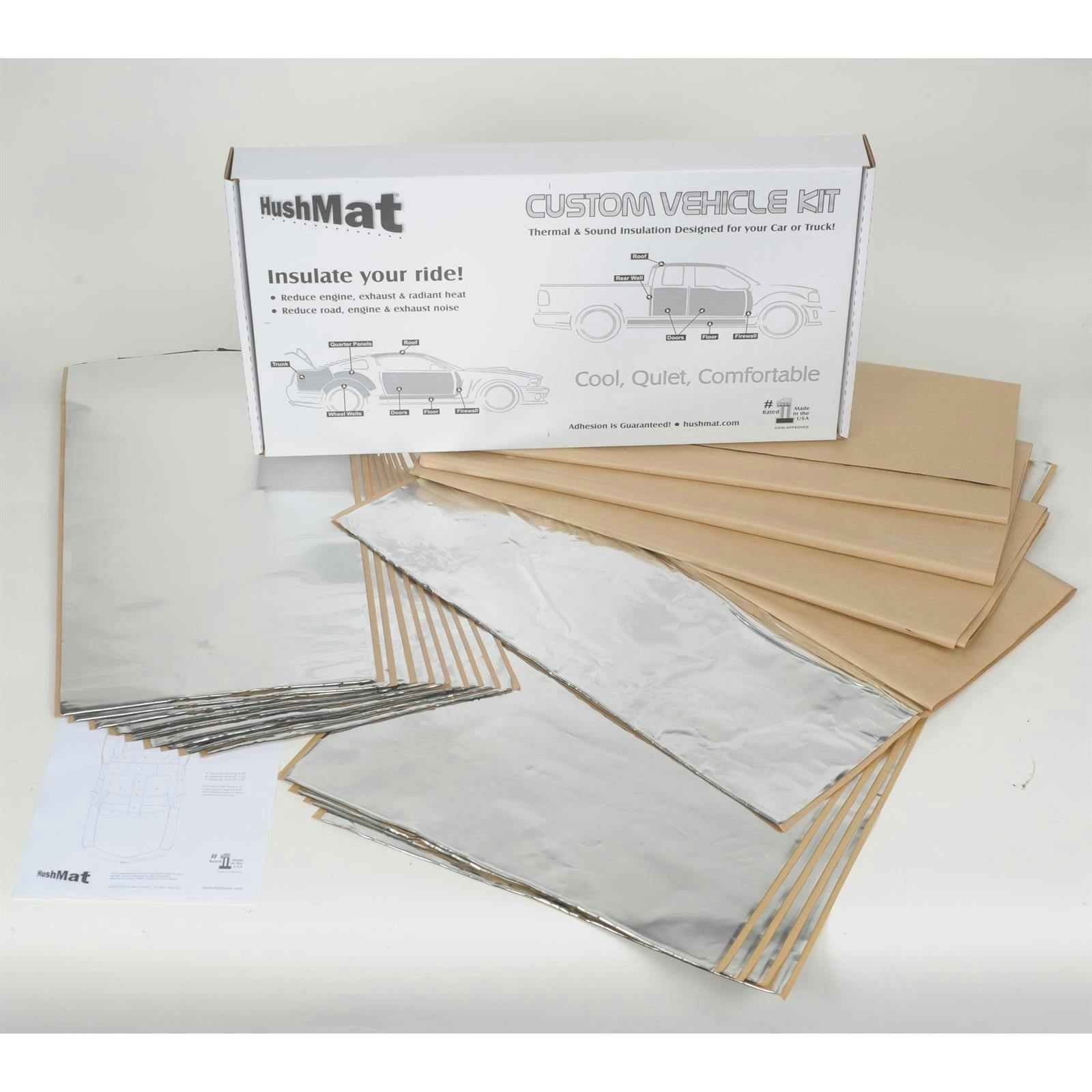 Hushmat 62668 1968 Chevy II 2D Complete Vehicle Insulation Kit