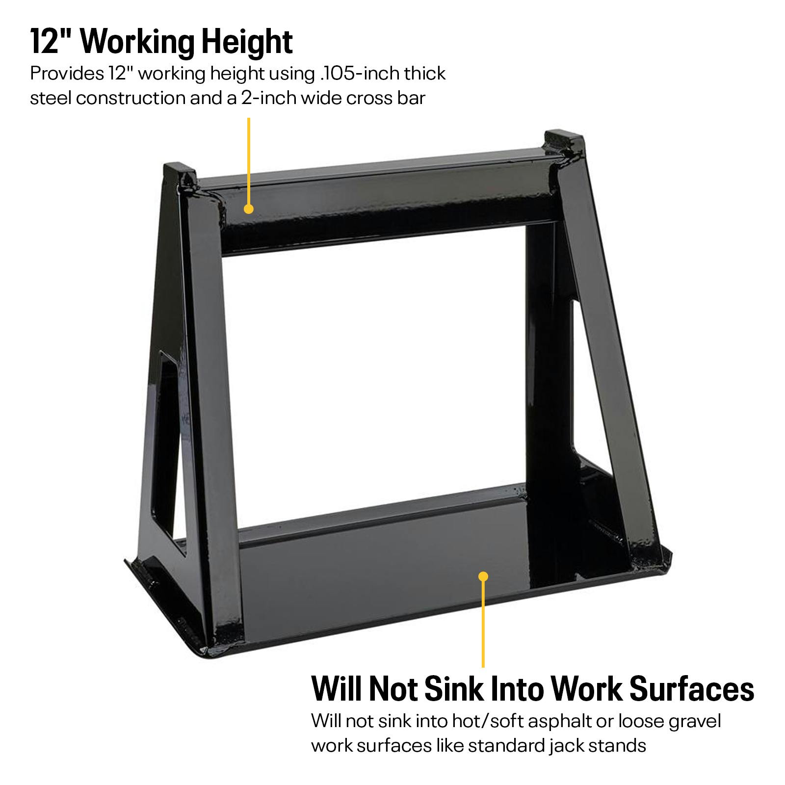 Speedway Fixed Height Steel Racing Jack Stands, Set of 4