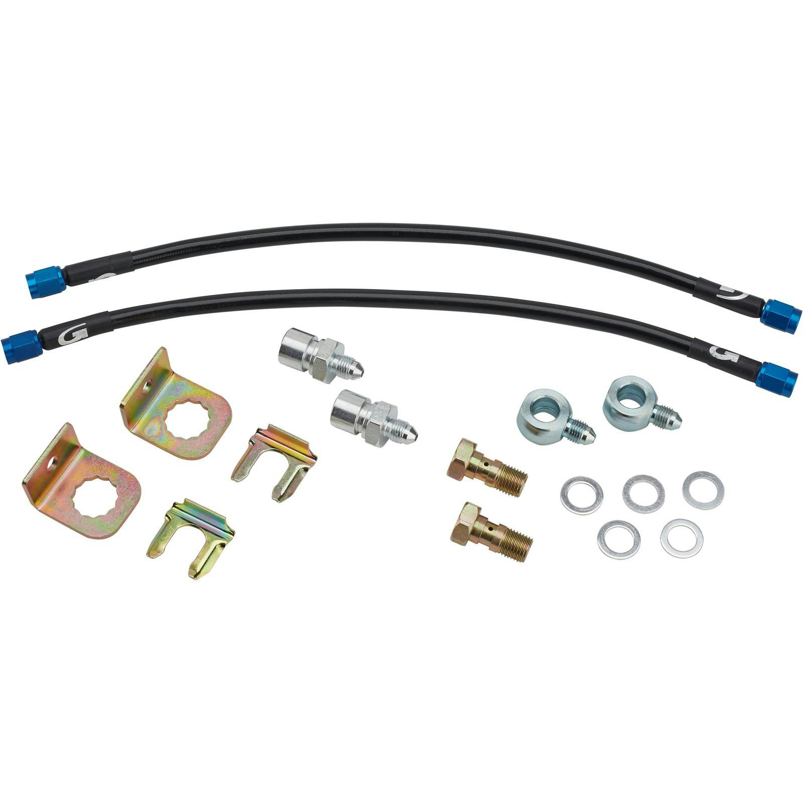 Kevlar Brake Hose Kit, D52 Caliper with Banjo, 12 Inch