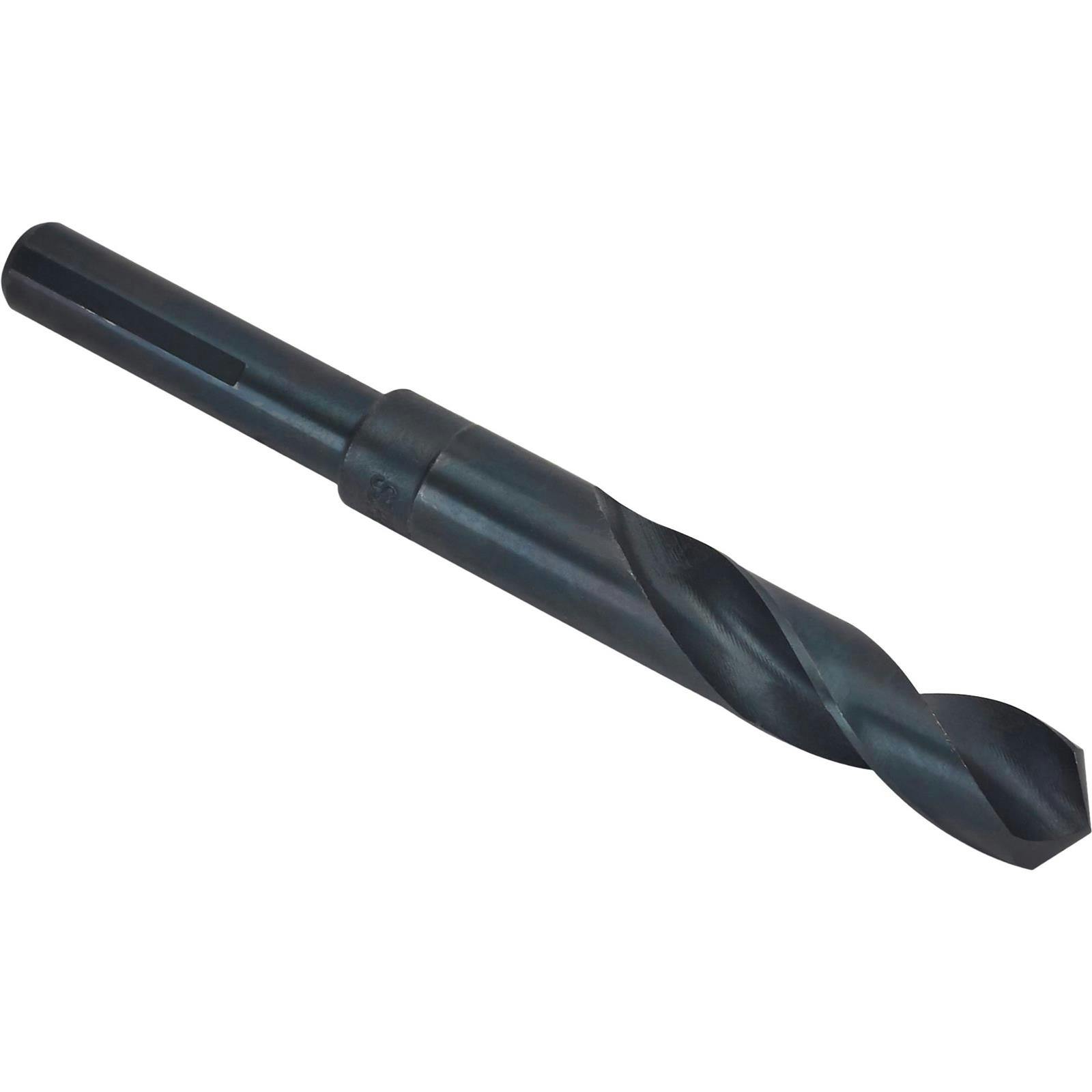 21/32 Inch Drill Bit, 1/2 Inch Shank, 118 Degree, Black Oxide