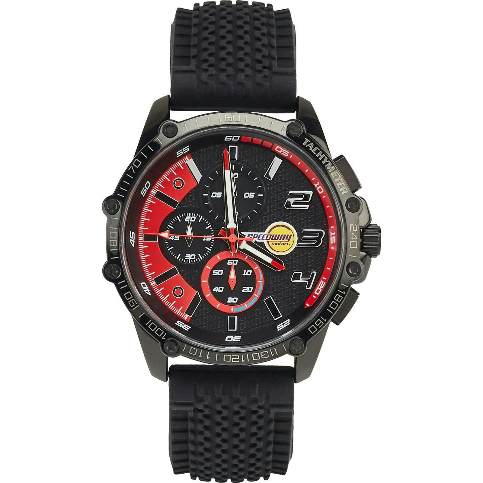 Speedway Motors Drivers Black Wristwatch Watch