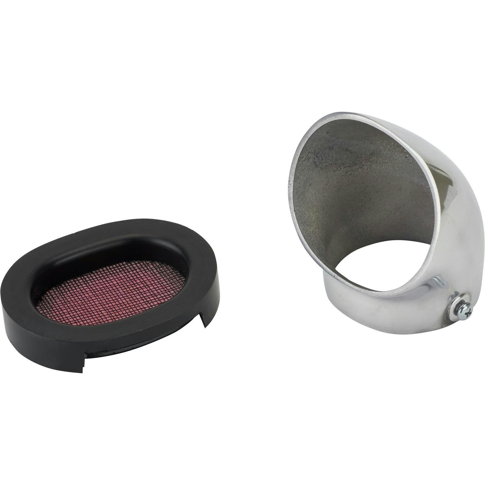 Stromberg 97/Holley 94 Carburetor Scoop with Air Filter, 2-5/8 ID