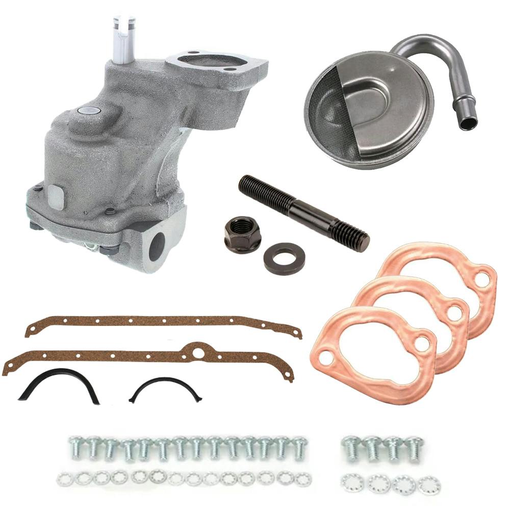 Small Block Chevy Oil Pump Refresh Kit, High Volume, RH Dipstick
