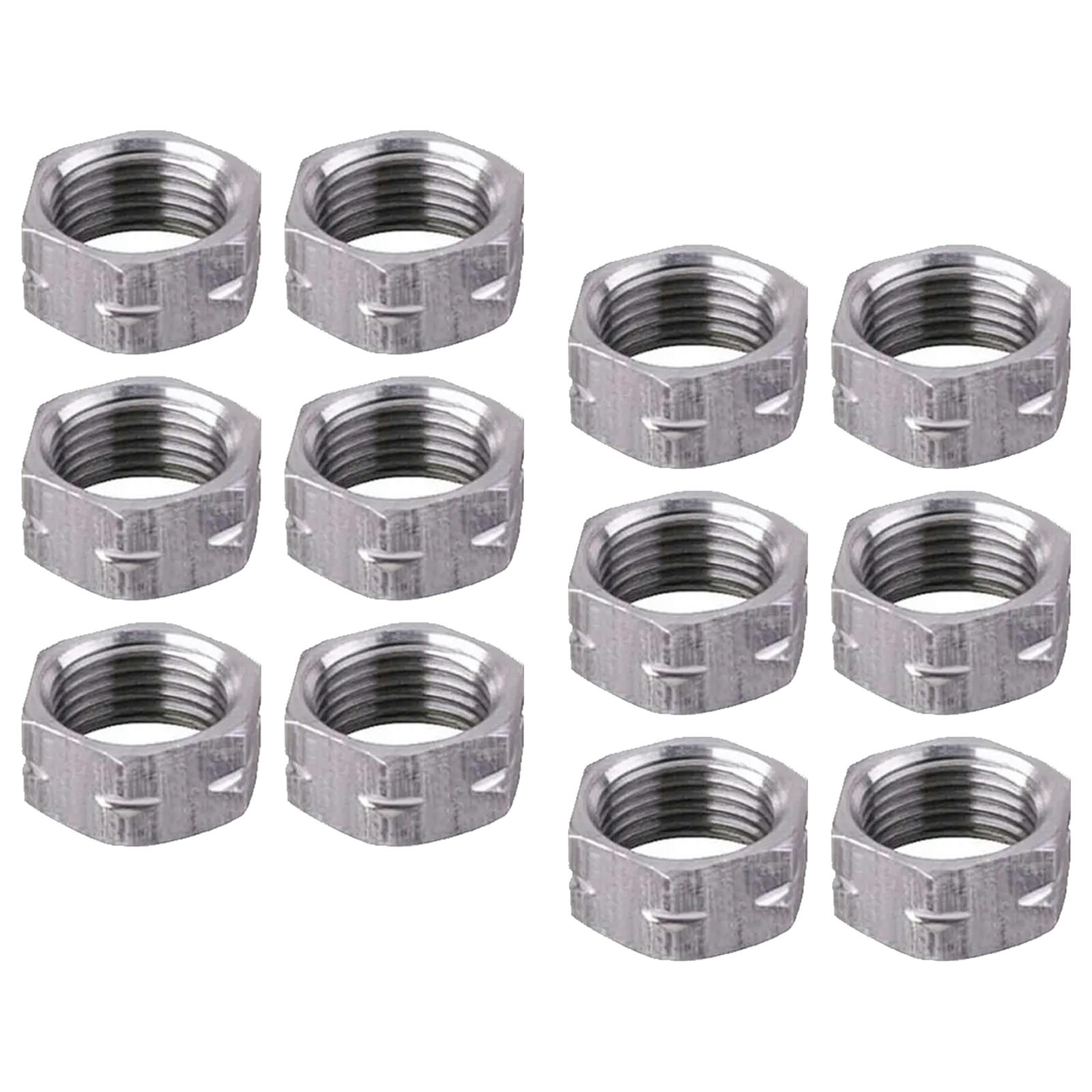 Speedway Aluminum Jam Nuts, 5/8-18 RH and LH, Pack/12