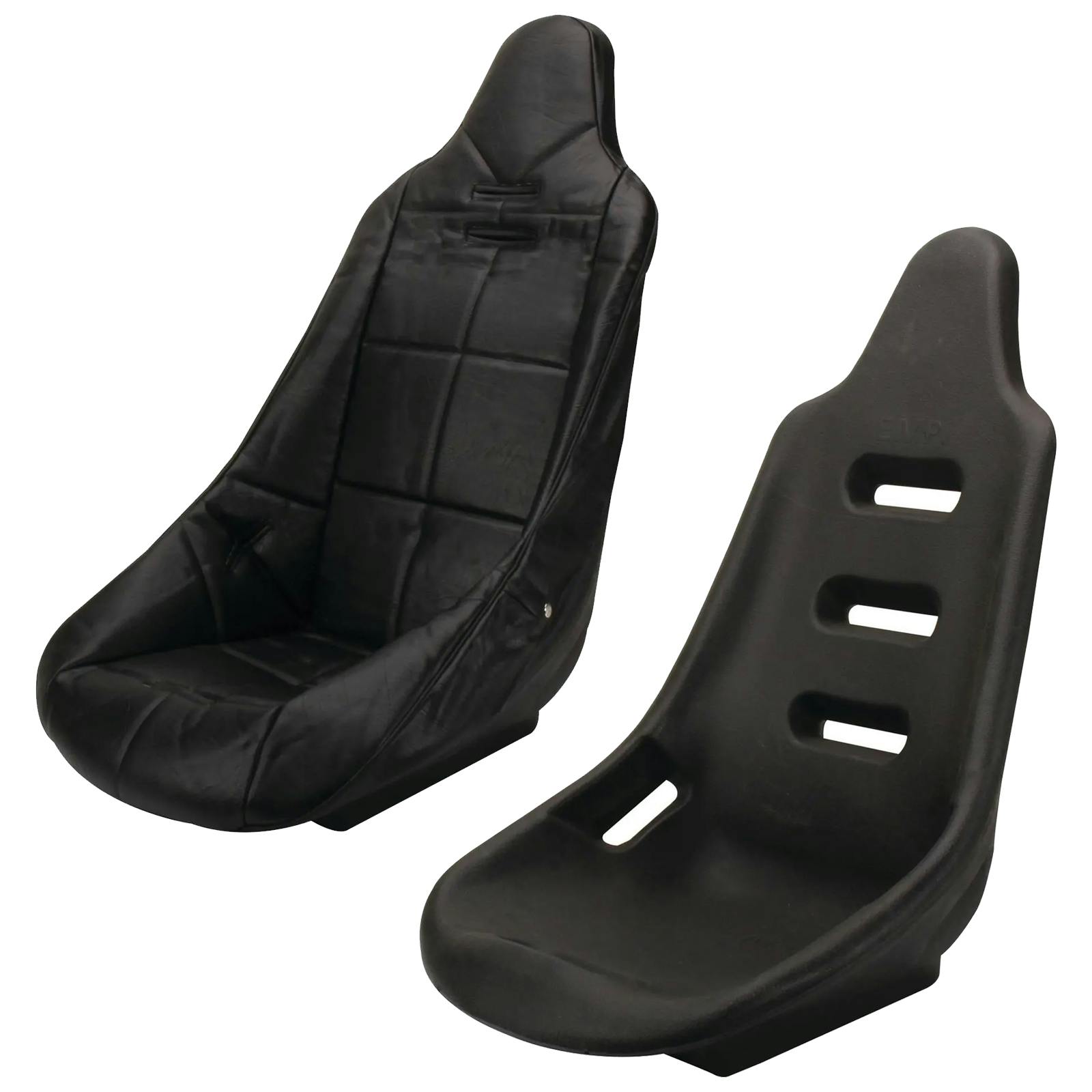 EMPI Poly High Back Comfort Bucket Seat with Cover, Black