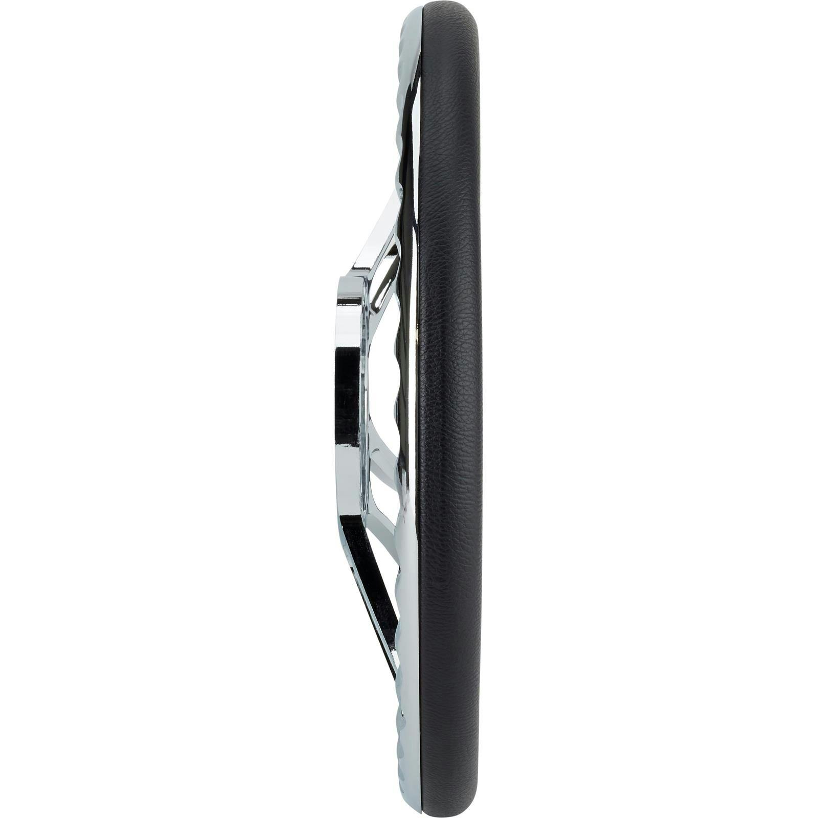 Chrome Banjo Steering Wheel with Wheel Adapter and Horn Button