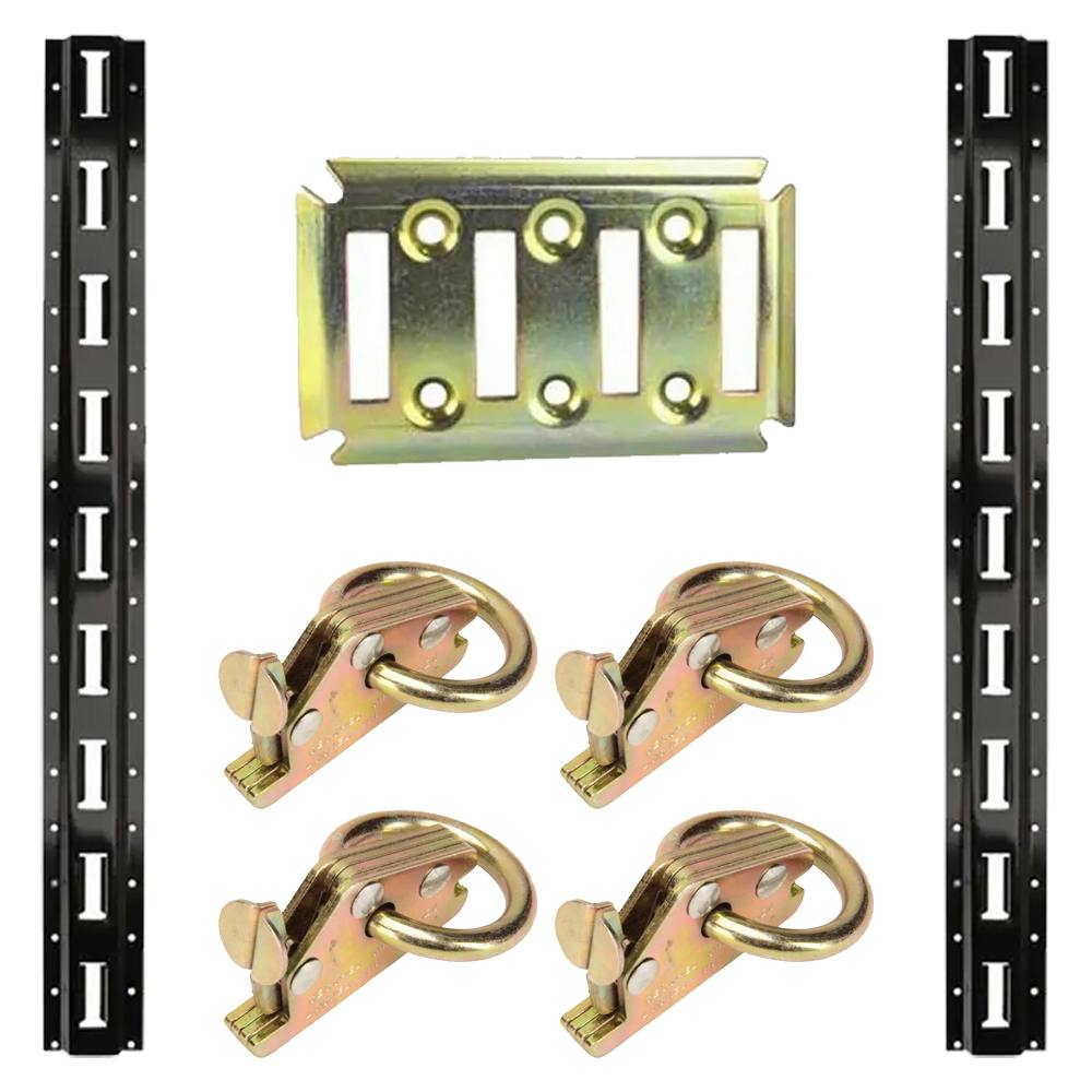 Speedway Trailer Tie Down Kit, Vertical E-Track Rails