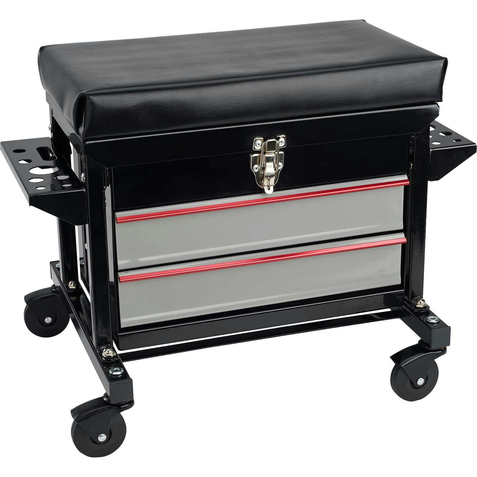 Performance Tool W85024 Rolling Mechanic Seat, 2 Drawer