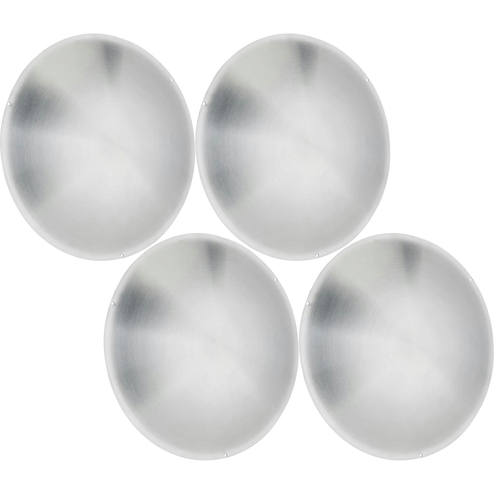 Spun Aluminum Disc 15 Inch Wheel Covers, Set of 4