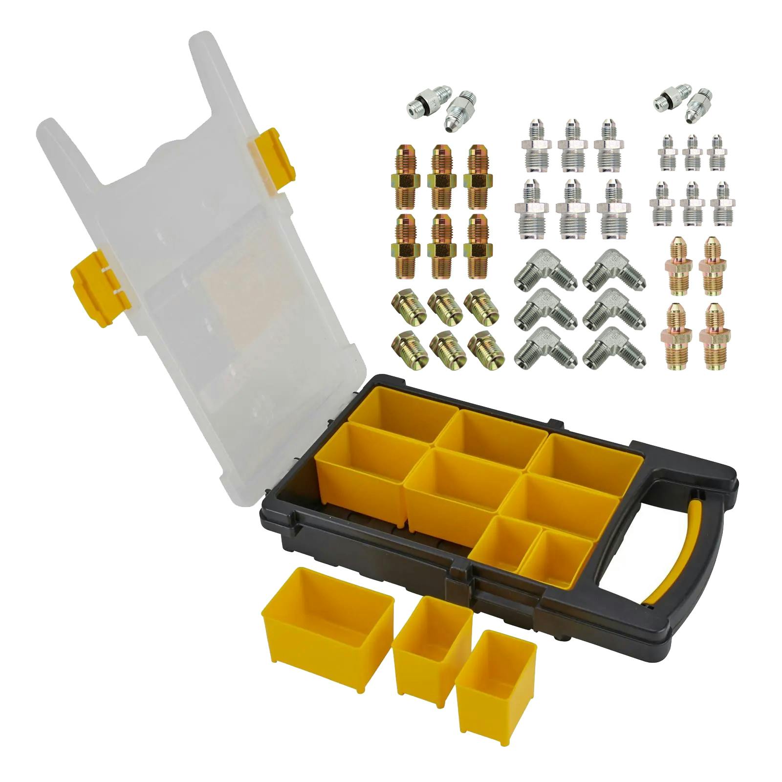 Inverted Flare to -AN Adapter Fitting Master Kit w/ Storage Case