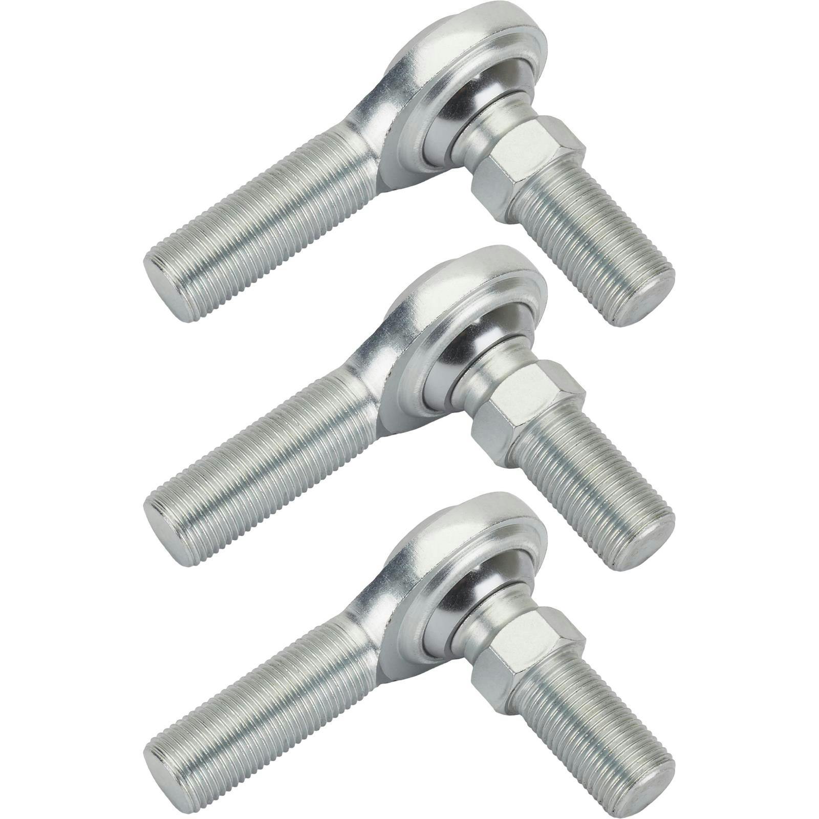 Steel 5/8 Inch RH Male Heim Joint Rod Ends with Stud, 3 Pack