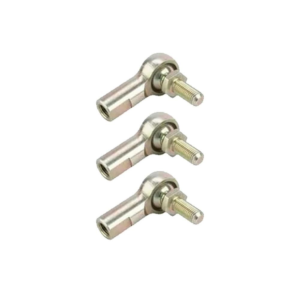 Steel 1/2 Inch LH Female Heim Joint Rod Ends with Stud, 3 Pack