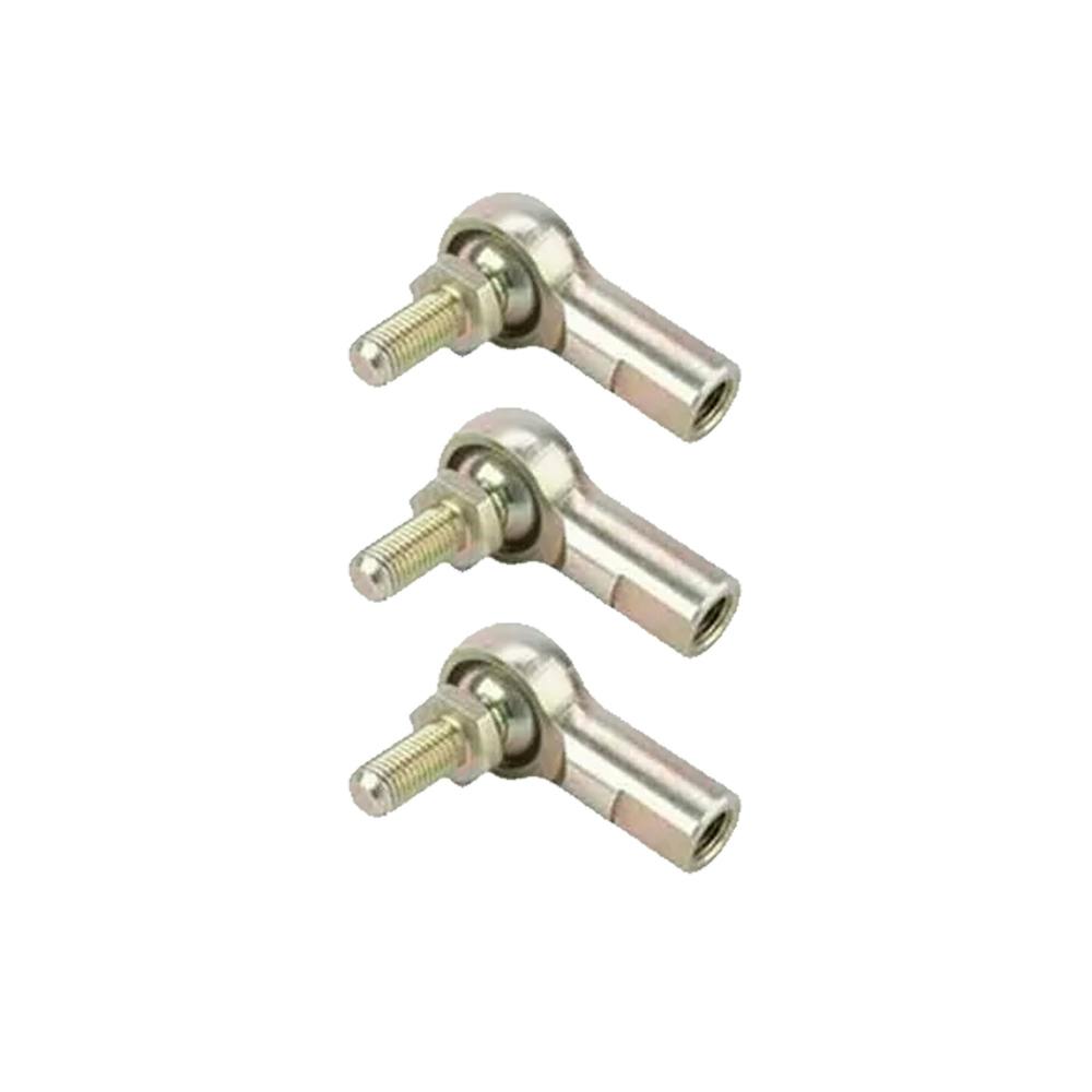 Steel 7/16 Inch RH Female Heim Joint Rod Ends with Stud, 3 Pack