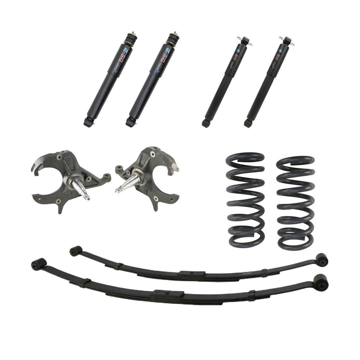 S-10 4 Inch Front/ 4 Inch Rear Drop Lowering Kit with Shocks