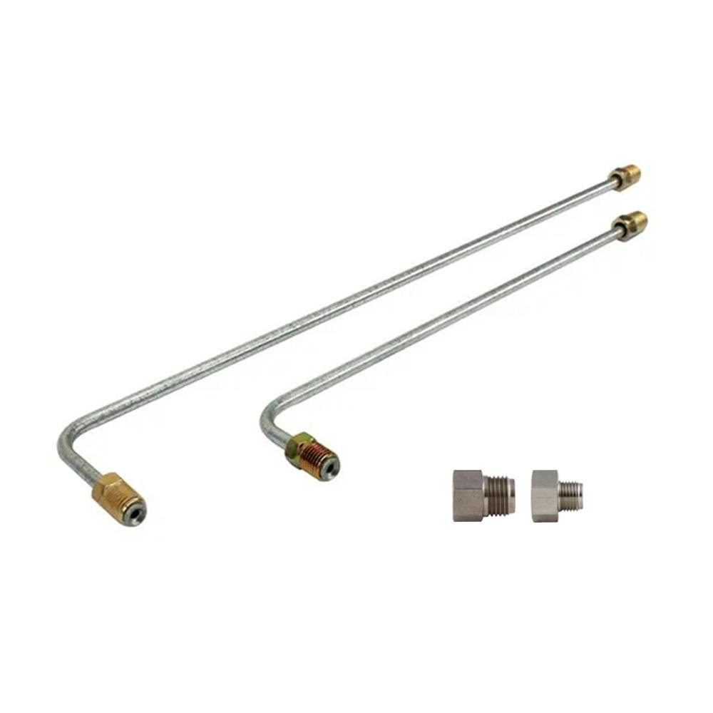 Dual Outlet Master Cylinder Stainless Steel Dual Brake Line Kit