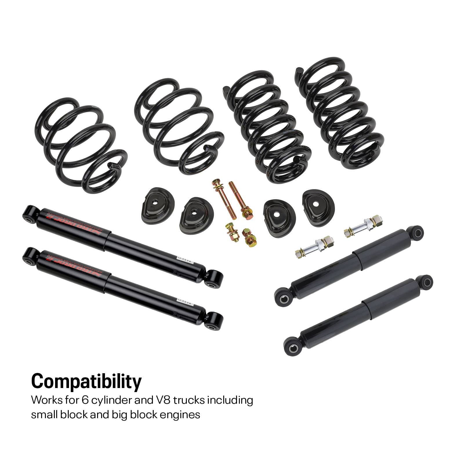 1963-72 Chevy C10 3/5 Drop Lowering Kit w/ Springs & Shocks