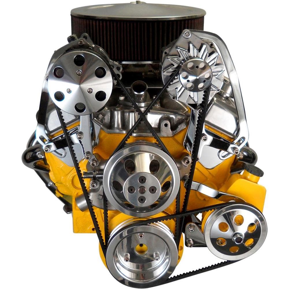 Bills Hot Rod Co. SBC P/S, Alternator, and A/C Brackets, Raw