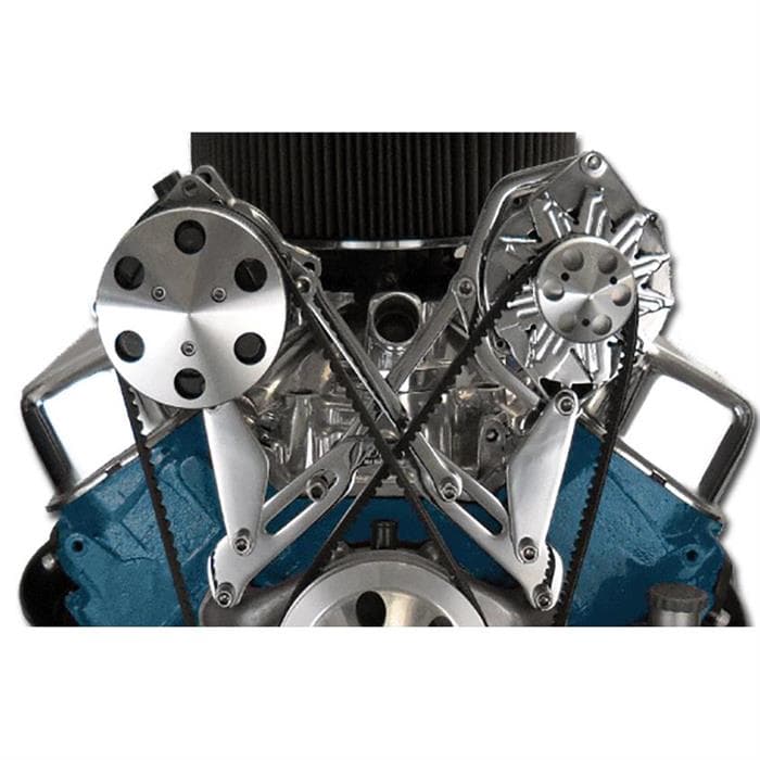 Bills Hot Rod Co. BBC Alternator and P/S Brackets, Raw