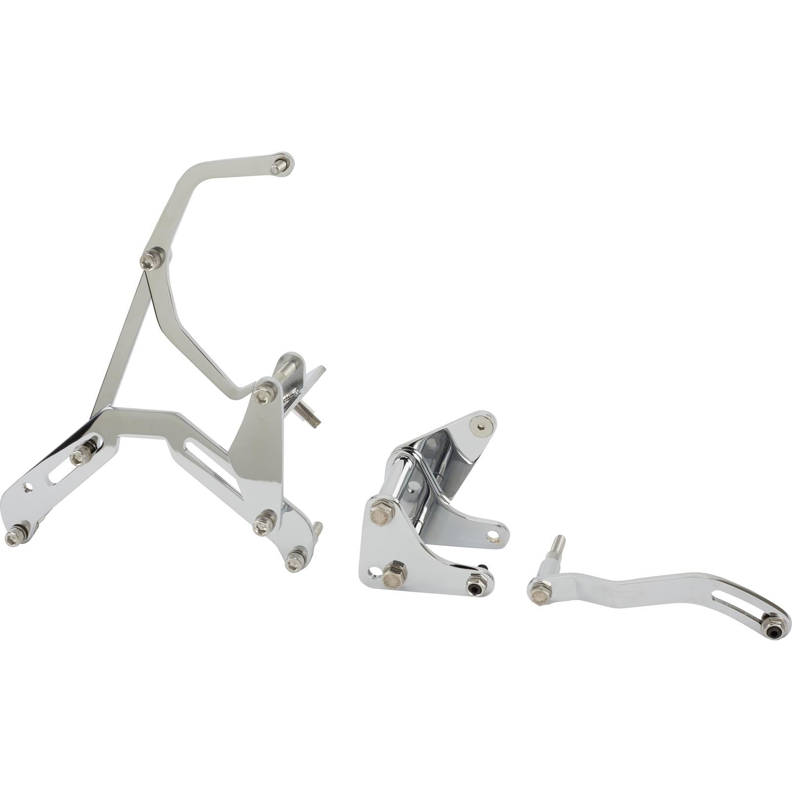 Bills Hot Rod Co. BBC Alternator and P/S Brackets, Chrome